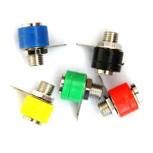 50 шт./лот никелирование связующий столб разъем типа банан для тестового кабеля 4