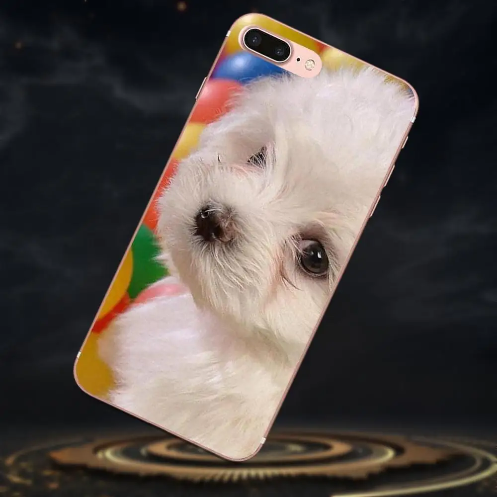 Мягкий чехол для Sony Xperia Z Z1 Z2 Z3 Z4 Z5 compact Mini M2 M4 M5 T3 E3 E5 XA XA1 XZ Premium I Love My Bichon Frise Dog