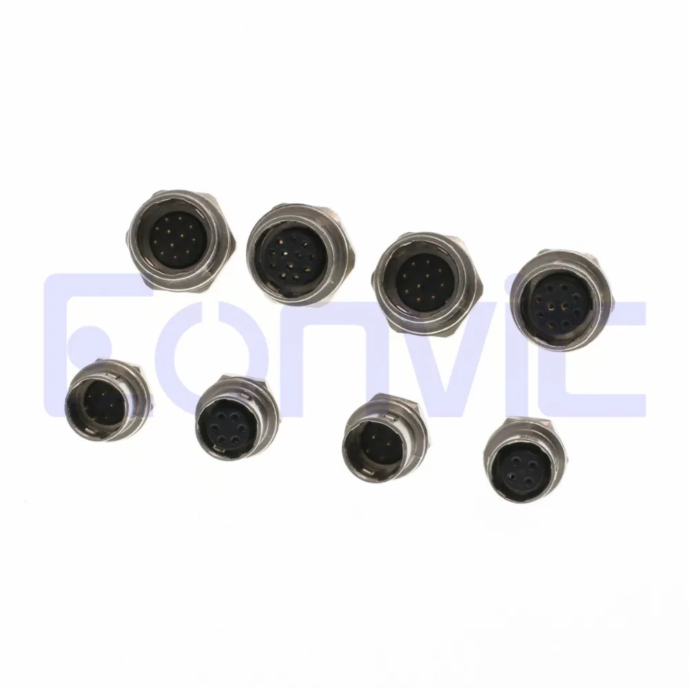 Eonvic Hirose HR10 4 6 10 12 полюсный прямой панельный кронштейн нажимной круглый