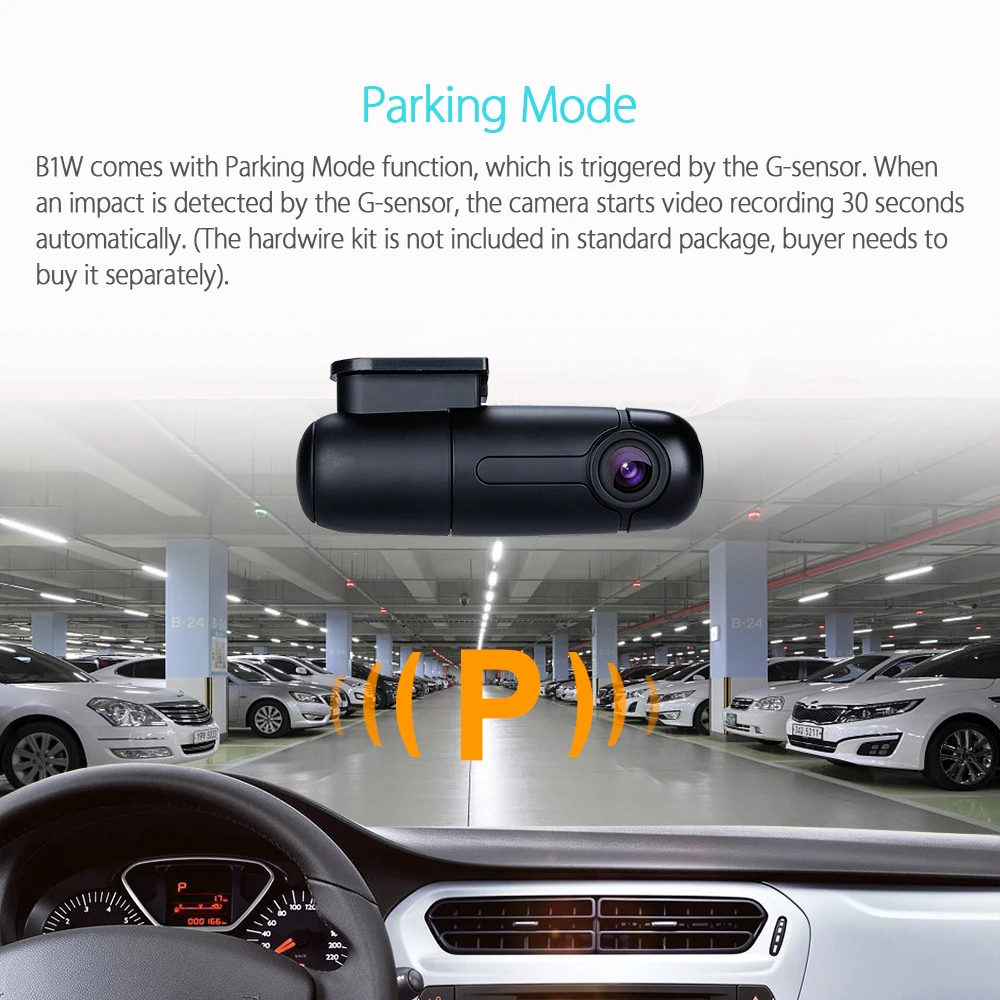 Blueskysea b1w Автомобильная DVR камера 1080P Full HD ночного видения Wifi Автомобильный