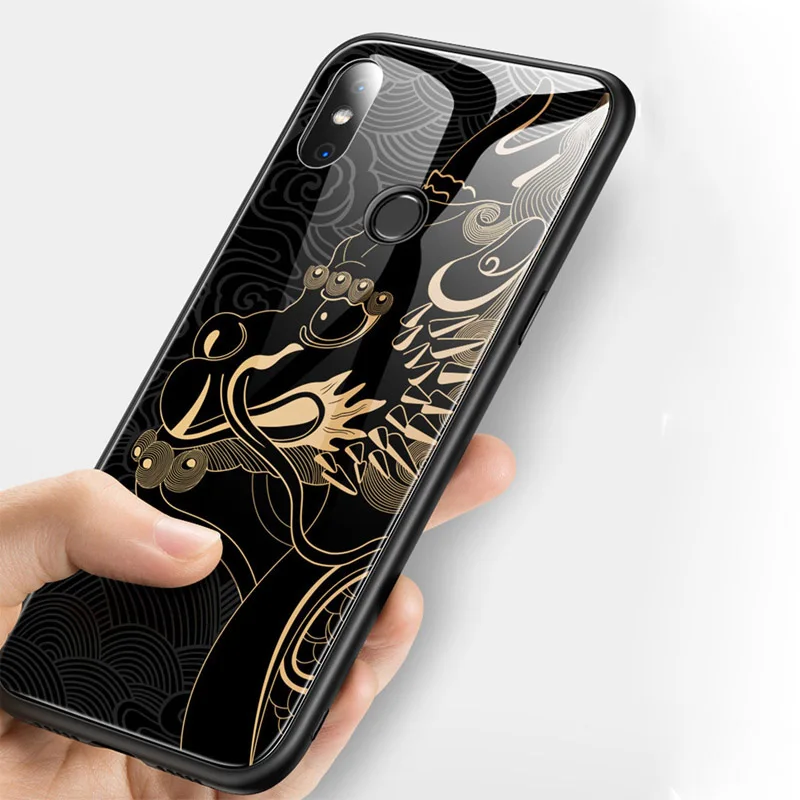 Стеклянный чехол Aixuan для Xiaomi Redmi Note 7 Pro note Силиконовый противоударный из