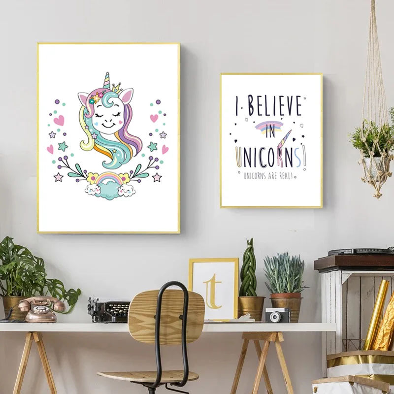 Фото Unicorn Art Print Canvas Painting Animals Posters And Prints Wall Poster Kids Nordic Decoration Home Unframed Дом и сад Unicorn Art Print Canvas Painting Animals Posters And Prints Wall Poster Kids Nordic Decoration Home Unframed Дом и сад