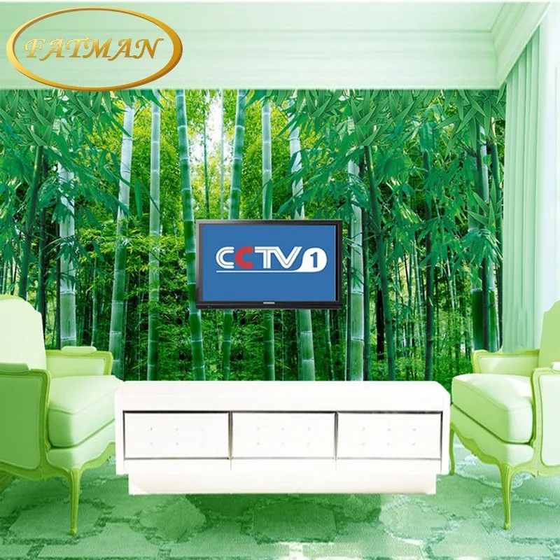 

Dropshipping 3D Nature Bamboo Forest Wallpaper TV Backdrop Wallpaper Mural Wallpaper For Living Room Studio Mural