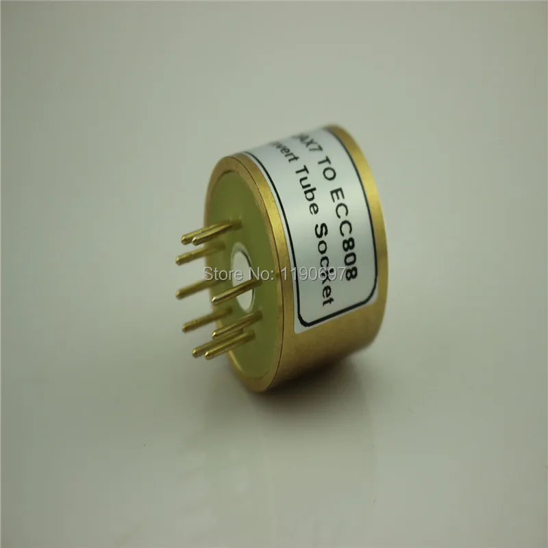 1 шт. 12AX7 ECC83(12AU7)(сверху) к ECC808(снизу) 9 контактов до 9 контактов трубка DIY звуковая вакуумная трубка адаптер розетка конвертер