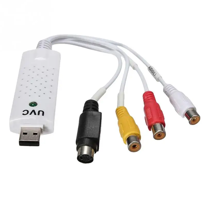 1 один Портативный Easycap USB2.0 Аудио карты видеозахвата адаптер VHS к DVD захвата видео