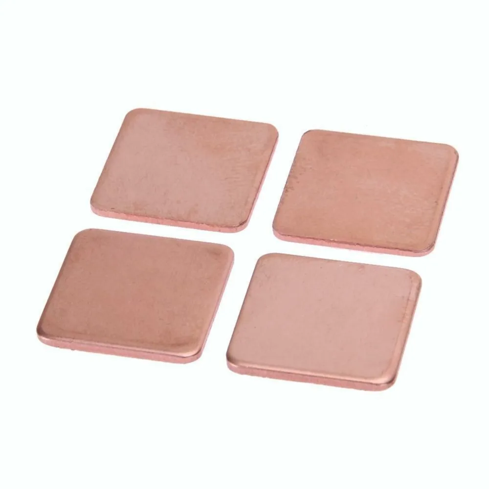 10pcs 20x20mm Pure Copper Heatsinks Pad 0.3mm 0.5mm 0.8mm 1.2mm 1.5mm Heatsink Shim Thermal Pads for Laptop IC | Компьютеры и офис