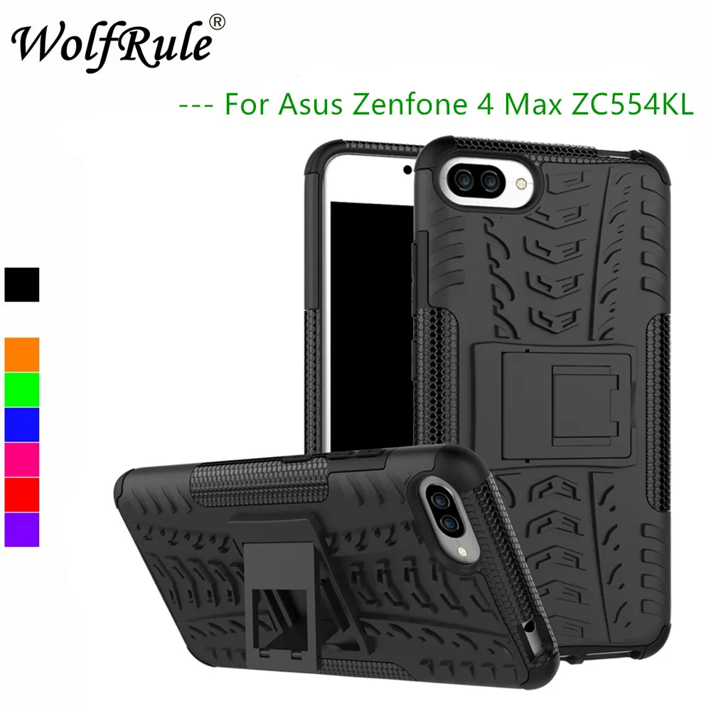 

WolfRule Phone Case Asus Zenfone 4 Max ZC554KL Cover Anti-knock TPU + PC Case For Asus Zenfone 4 Max Pro Plus ZC554KL Funda
