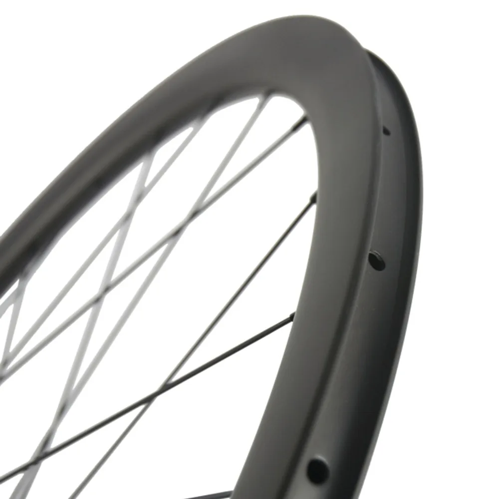 700C Six bolts Disc Brake Wheelset 40mm Carbon Wheels Clincher Road Bike Bicycle QR/Alex Thru System |
