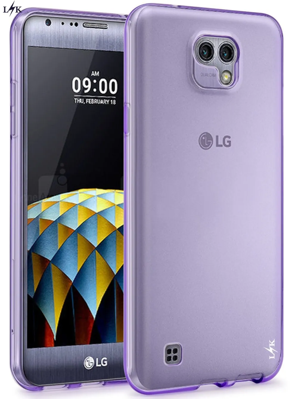 Для LG X Cam Случае LK Ультра [Тонкий] Царапинам Резина TPU Мягкая Силиконовая Кожа
