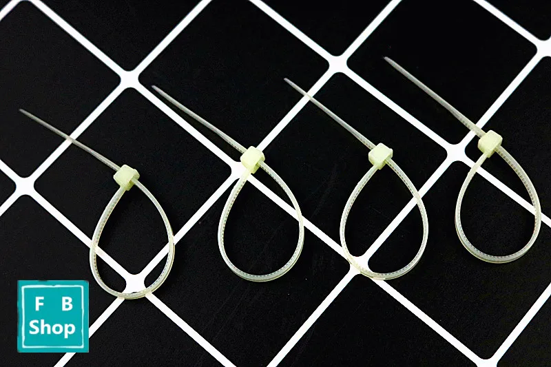 100pcs 3mm*100mm(2.5mm*100mm) Light Green Cable Tie Colorful Self-Locking Nylon Wiring Accessori | Обустройство дома