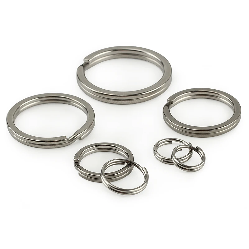 4 шт./7 шт. пламени Титан кольцо для ключей из сплава повседневного использования