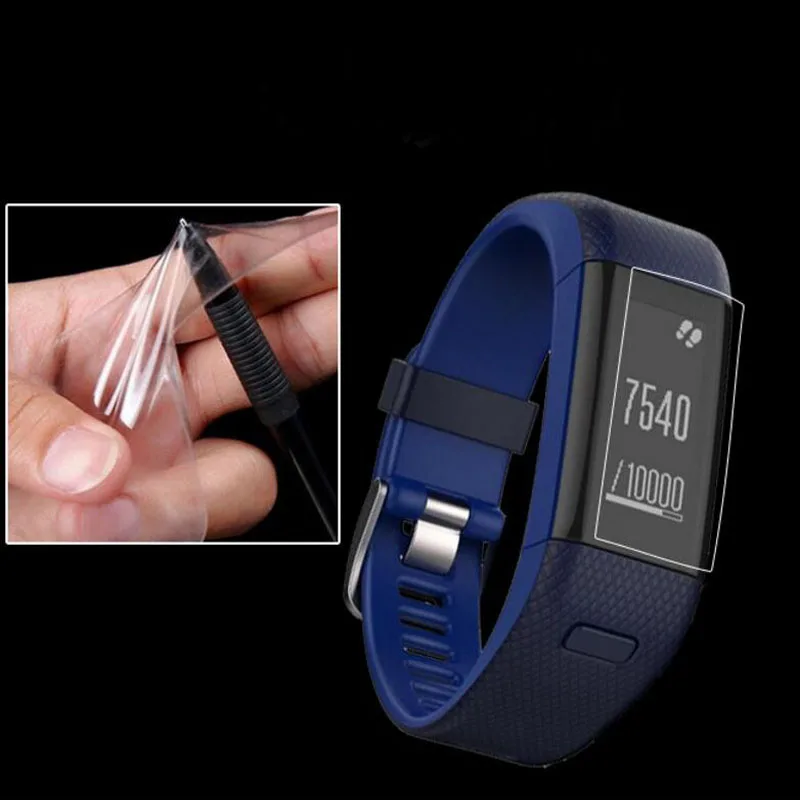 Противоударная мягкая защитная пленка из ТПУ для Garmin Vivosmart HR / + Plus 2 шт. полная
