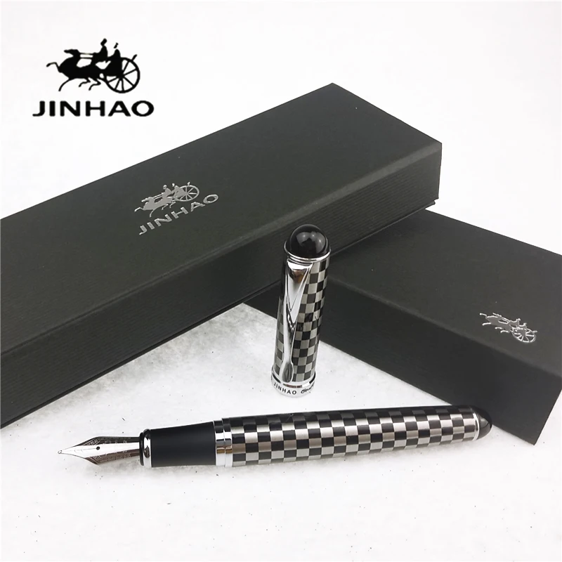 1 шт./лот Jinhao X750 авторучка 7 цветов черный/белый/красный серебряный зажим 18KGP Canetas
