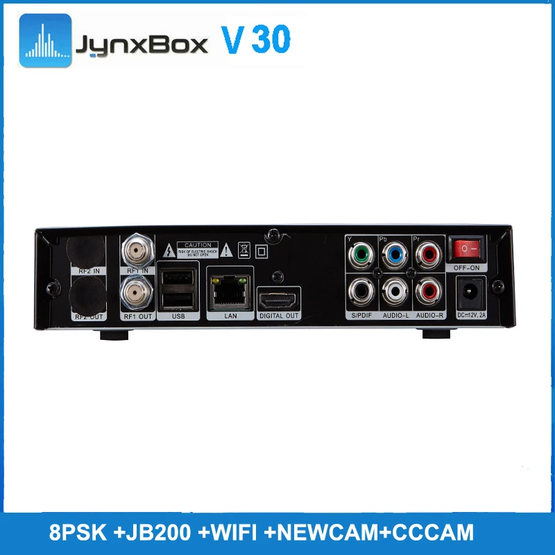 5 шт./партия JynxBox Ultra HD V30 спутниковый приемник 128 Мб с Newcam CCcam 8psk
