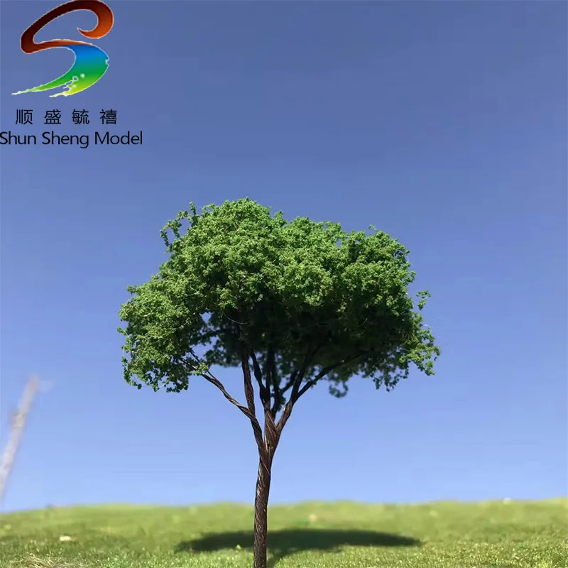 2-10PCS/SETS Dark Green Color Wire Tree For Model Desgin High 6CM--16CM | Building Kits