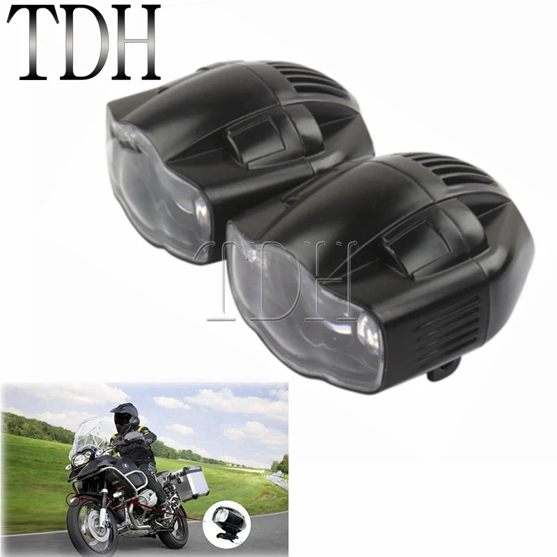 

Motorcycle LED Fog Lights 20W Driving Headlights w/ USB Charge Port Universal For BMW R1200GS R800GS Auxiliary Spot Lights