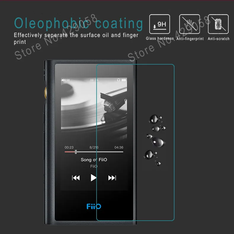 Защитная пленка для экрана из закаленного стекла FiiO M9|Защитные стёкла и плёнки