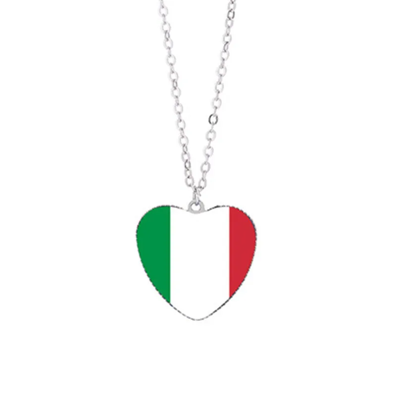 

European and American flags Vatican, Czech, Portuguese, Swiss, Saint Lucia, San Marino, Slovakia, Tuvalu, Italian flag necklace