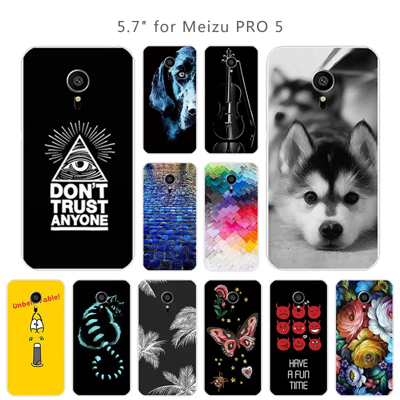 Силиконовые чехлы для Meizu Pro 5 телефон оболочки ультратонкий 7 &quotдля MX5 прозрачный