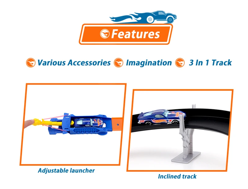 Hot Wheels гоночный автомобиль 3 стиля набор легкий стиль высокая скорость соревнования автомобиль Hotwheels трек игрушка детский день подарок для ребенка модель BGJ08