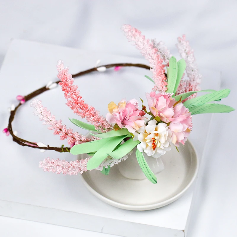

2018 New Simple Fashion Flower Wreath Flower Birthday Hair Ring