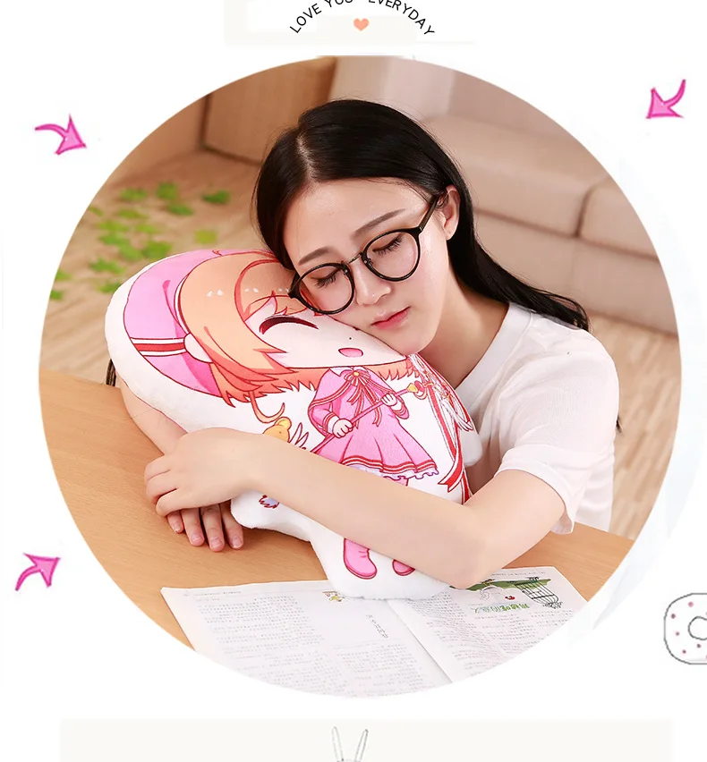 Аниме Cardcaptor Сакура Печать Подушка плюшевая карточка для игры captor Q veision Подушка сумка игрушка-брелок подарки