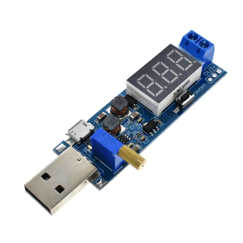 DC 5 В до 3 В/12 в USB повышающий/понижающий модуль питания Регулируемый повышающий