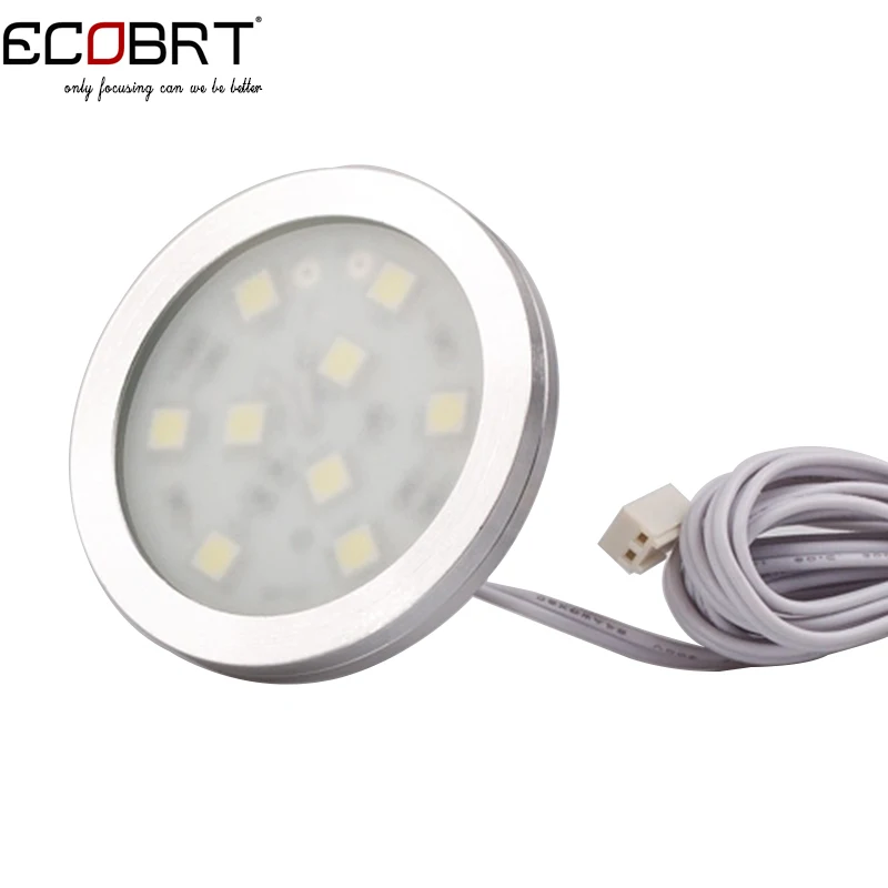 12 v Светодиодный прожектор Новые 3 Вт Smd3528 светодиодный сенсорный на мебельные лампы круглый поверхностного монтажа мебельная витрина Сенсор lighting10pcs/лот