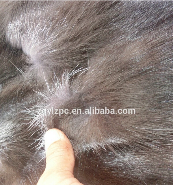 

2016 High quality genuine silver fox fur plate/ fur blanket