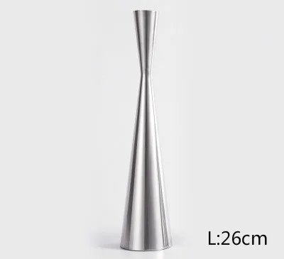Silver L 3 цвета Европейский подсвечник обету подсвечники Золотая свеча стенд одного начальник Таблица орнаменты Свадебное Украшение Аксессуары - Цвет: Silver L