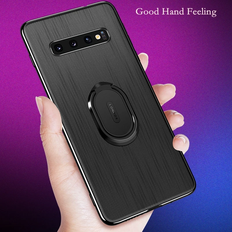 Чехлы для Samsung Galaxy S10 S 10 магнитный автомобильный держатель с кольцом держателем