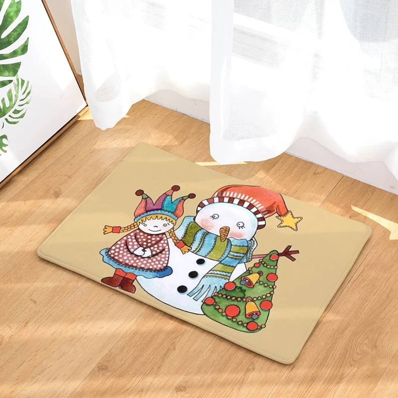 Украшение рождественских подарков коврик с рождественским дизайном без