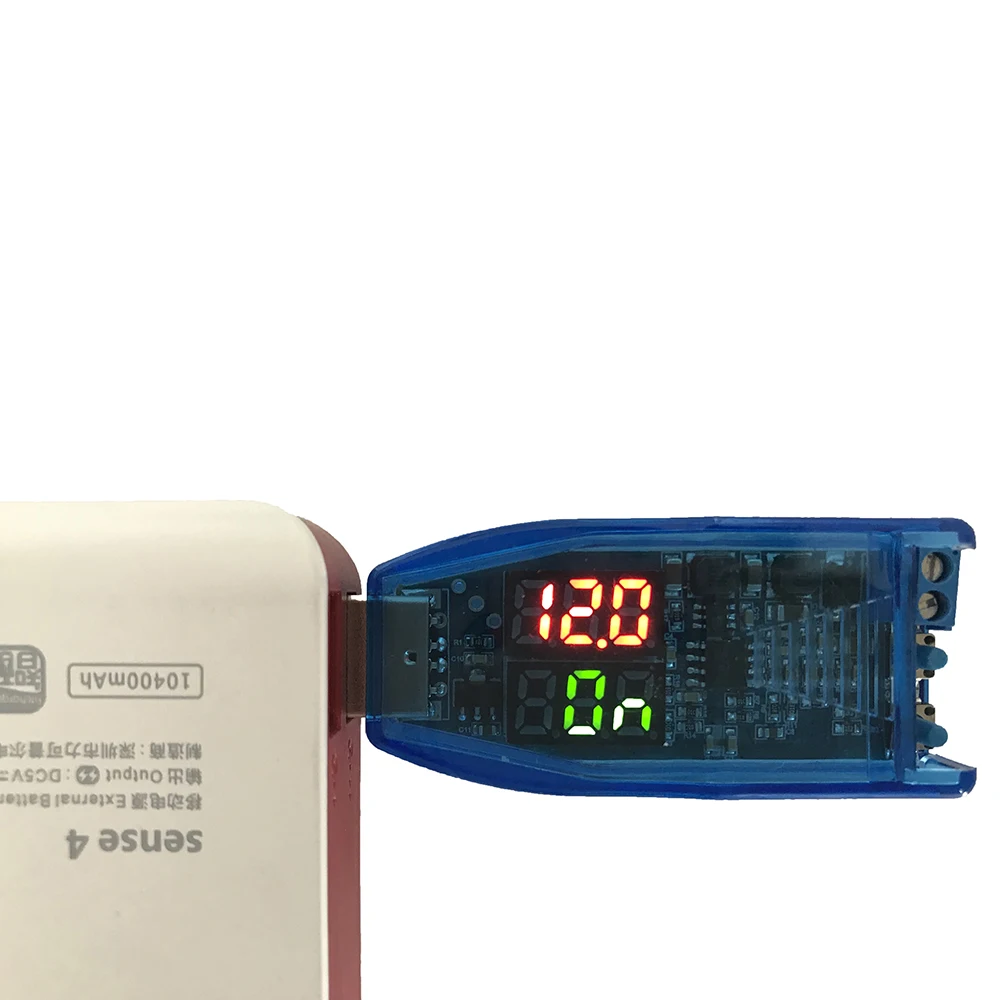 USB повышающий/понижающий модуль питания красный зеленый дисплей кнопка вверх