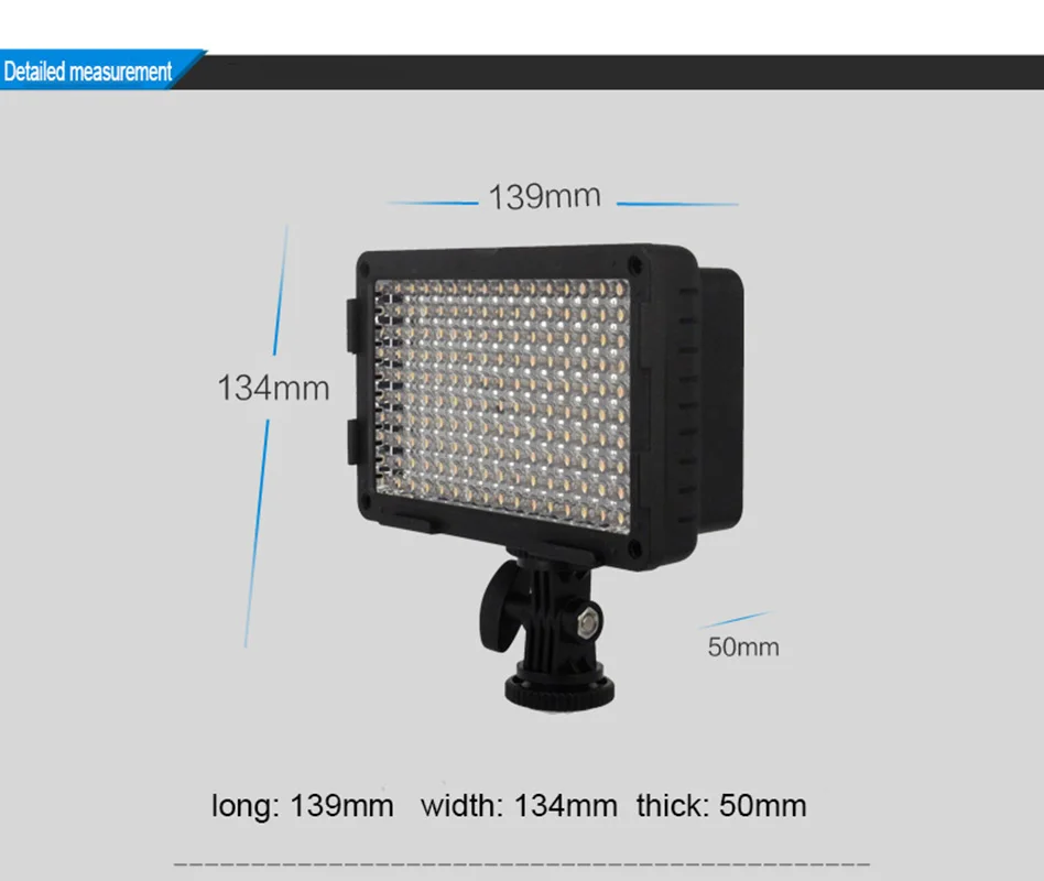 CN 160CA 160 LED Регулируемая Цветовая температура видео свет для Canon Nikon Pentax Panasonic