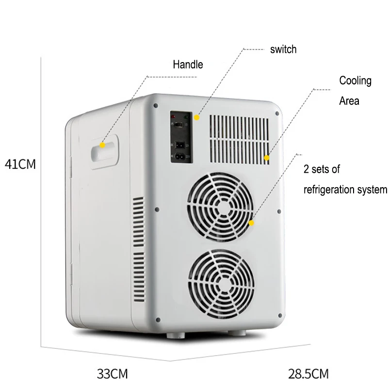 20L Мини Автомобильный холодильник с ЖК дисплеем AC220V/DC12V автомобильный домашний