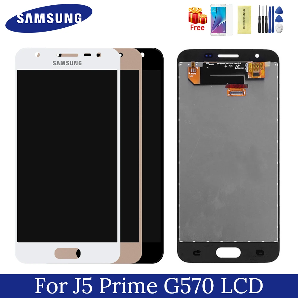 Samsung galaxy j5 prime ЖК дисплей G570 G570F G570M TFT один двойной экран замена дигитайзер сборка J5