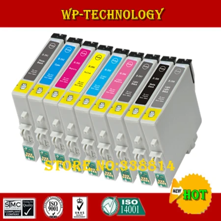 Совместимые картриджи для T0591-T0599 E-591 Epson Stylus Photo R2400 9 шт. | Компьютеры и офис