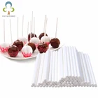 8,51015 см твердый сердечник белый Бумажные палочки для леденцов для шоколада, сахарные конфеты, палочки на присоске для леденцов, поп-палочки для торта TDJ