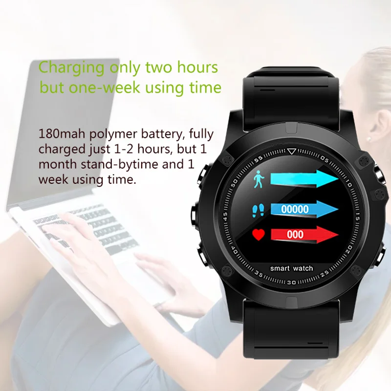FocuSmart 2019 Новый L11 Смарт-часы Фитнес измеритель артериального Давление Heart Rate Monitor