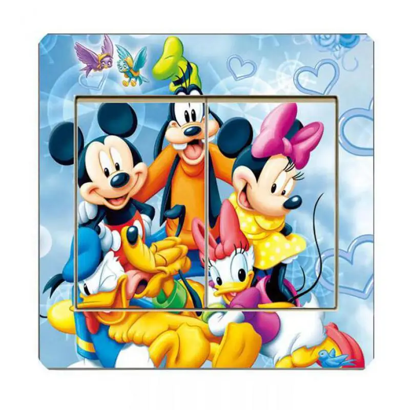 2 шт. современный мультфильм Творческий микки различные серии переключатель