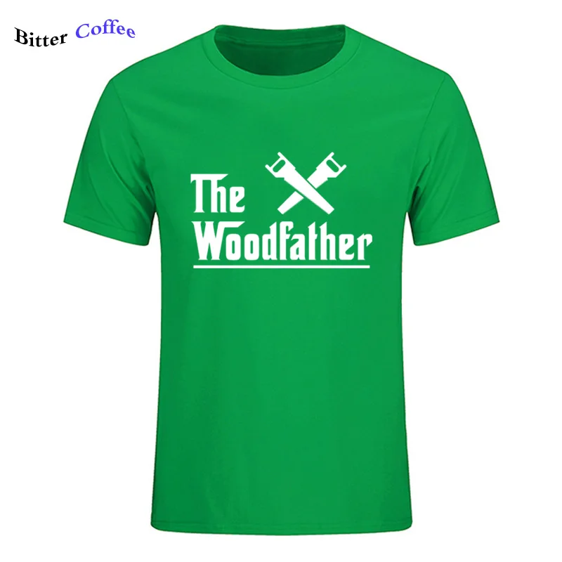 Летний Лидер продаж Модные Woodfather плотник рабочий принт футболка для мужчин с