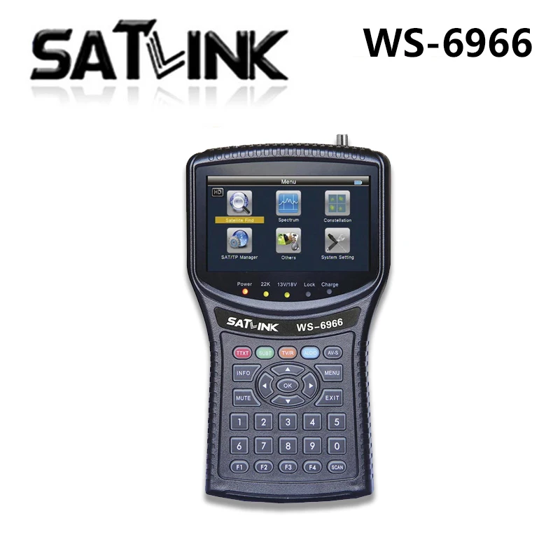 Satlink WS-6966 спутниковый искатель MPEG4 DVB-S2 6966 HD односторонний с бесплатной доставкой |