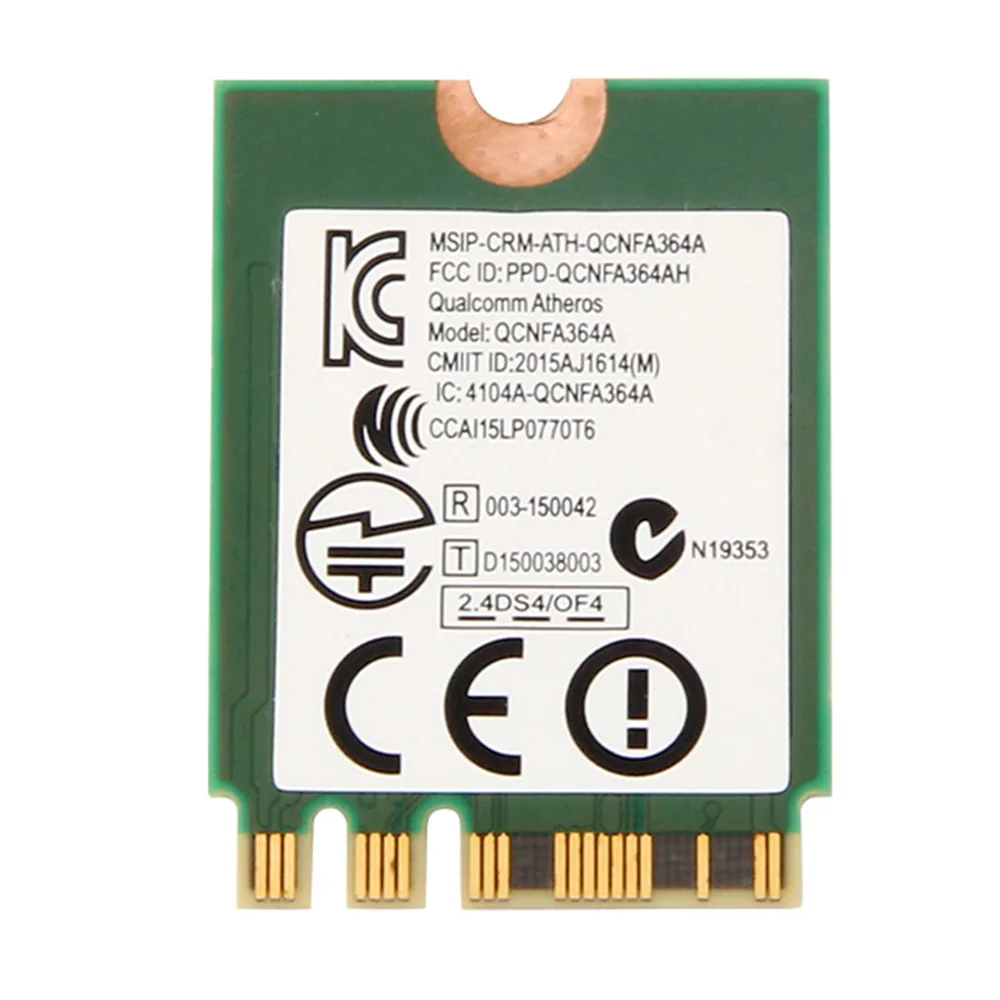 Fenvi для Bigfoot Killer wireless-AC 1535 Atheros QCNFA364A NGFF Двухдиапазонная Killer1535 802.11ac M.2 беспроводная карта+ Bluetooth 4,1