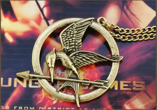 Hot Sale Fashion Film Jewelry The Hunger Games 1 Chains Necklace Ridicule Birds Animal For Women Men Gold Pendant Necklaces | Украшения и