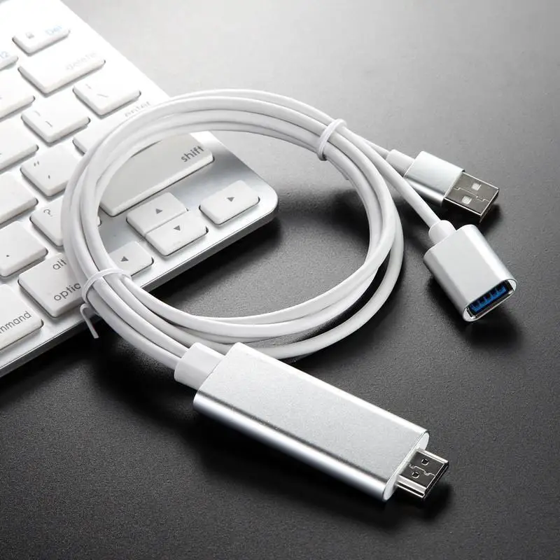 10 шт. Высокое качество Airplay док станция к HDMI 1080P ТВ адаптер кабель для Samsung Galaxy S8 S9