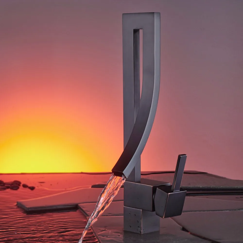 FLG Европейский кухонный кран смеситель для кухни на палубе хромированный