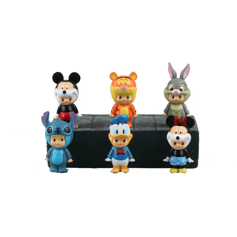 Disney Micky милые Мультяшные игрушки для детей Микки Минни Дональд Ститч кукла