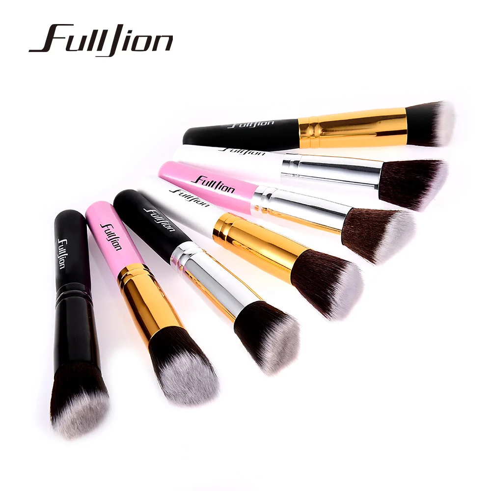 Fulljion 1 шт. косой и с плоской головкой кисть для нанесения основы под макияж