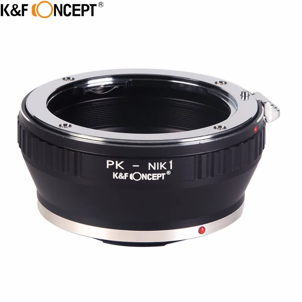 

K&F CONCEPT For PK-NIKON1 Camera Lens Mount Adapter Ring fit for Pentax K Mount PK Lens on for Nikon 1 V-1 J-1 V1 J1 Camera Body