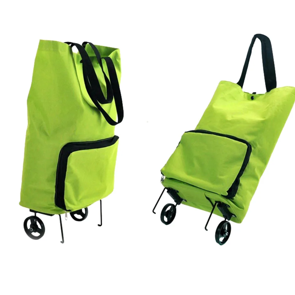 1 шт. Сумка тележка для покупок с колесами портативная складная сумка багажа